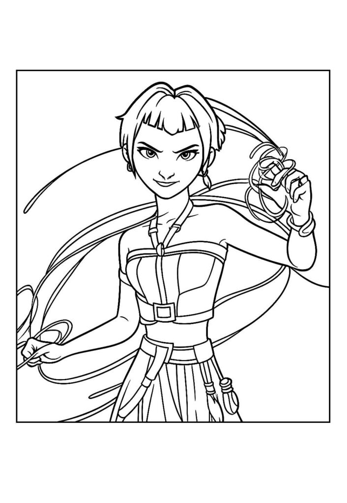 Desenho Guerreiras do K-Pop - Zoey