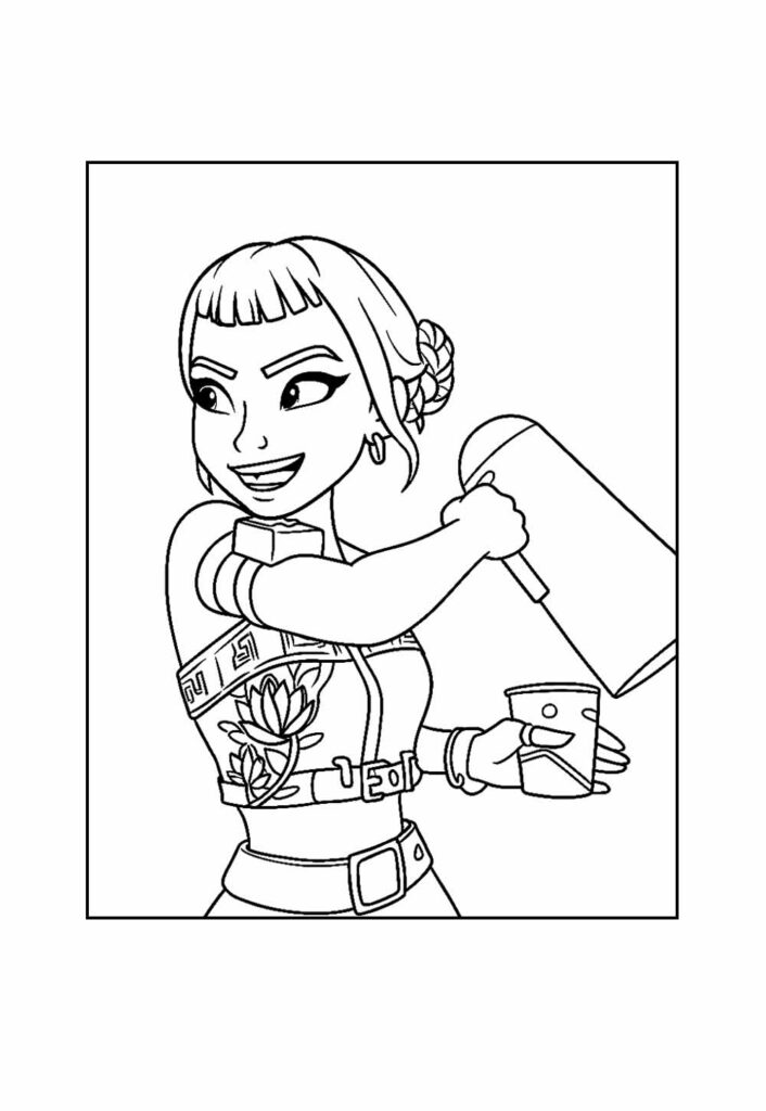 Desenho da Zoey - Guerreiras do K-Pop