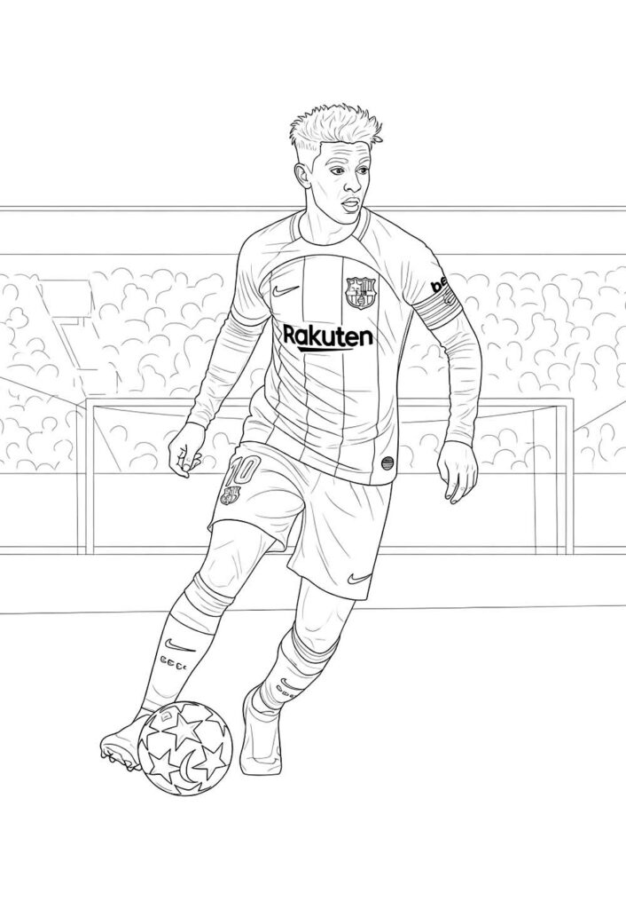 Futebol para colorir