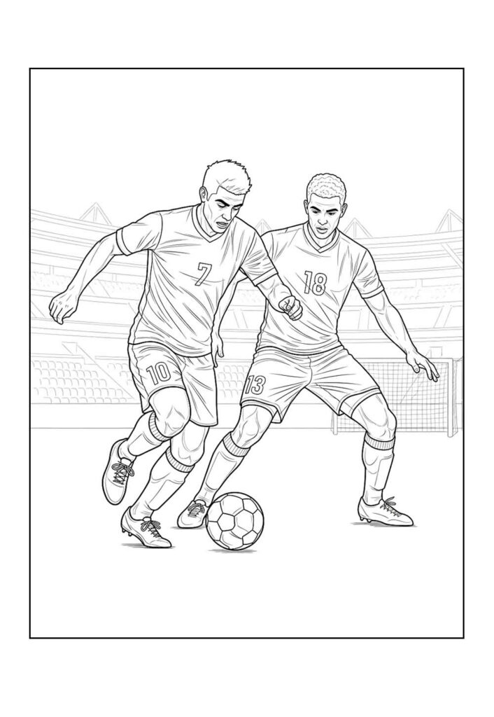 Desenho para colorir de Futebol