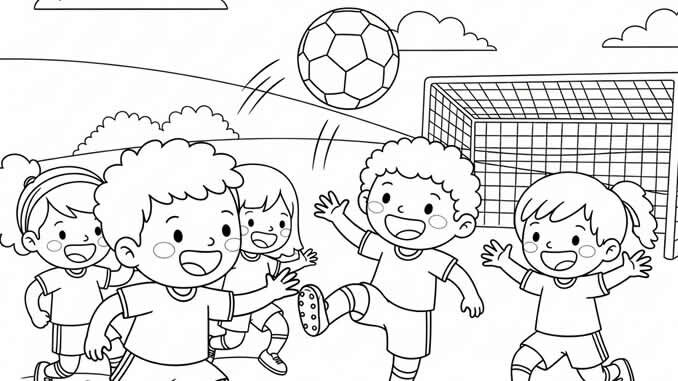 Desenhos de Futebol para colorir