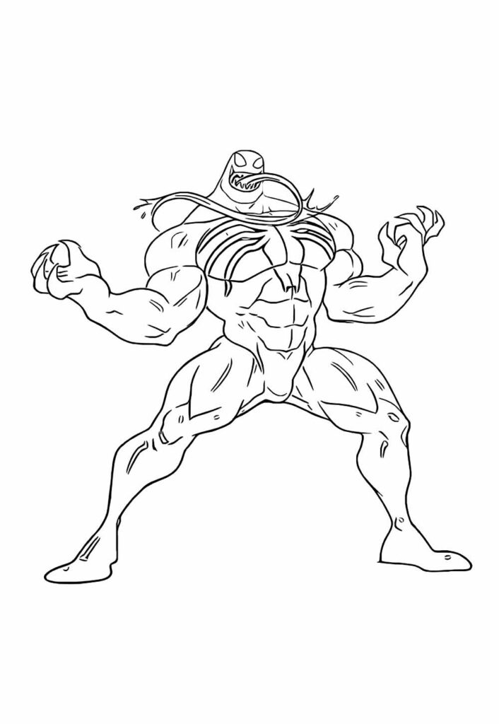 Desenho de Venom para colorir