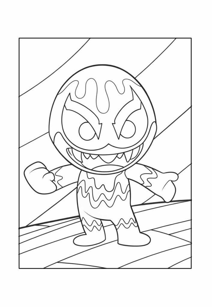 Desenho Fofo de Venom para colorir