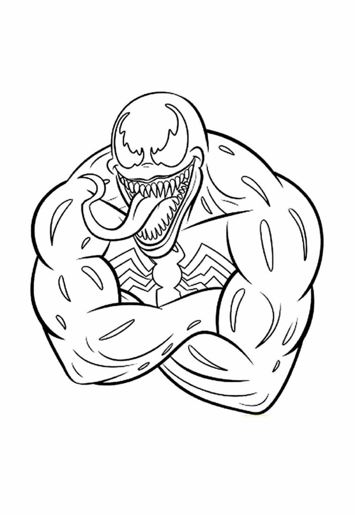 Desenho de Venom para colorir
