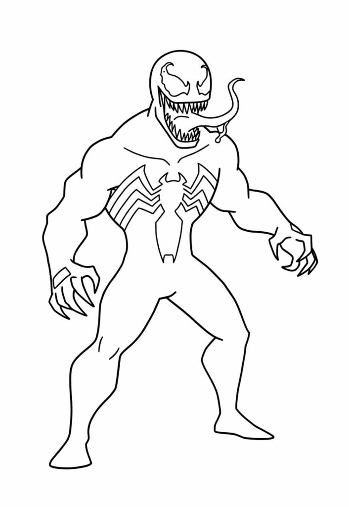 Venom para colorir