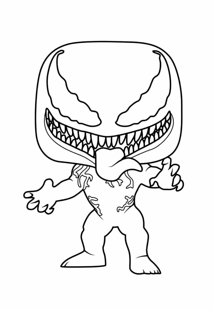 Desenho de Venom para colorir