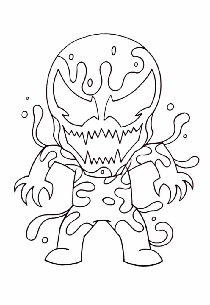 Desenho de Venom para colorir