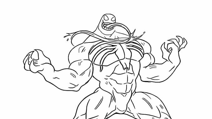 Desenhos de Venom para colorir