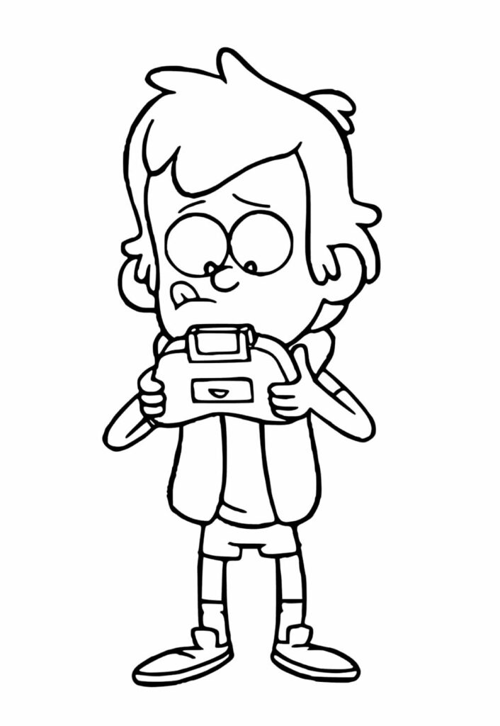 Desenho para Pintar de Gravity Falls