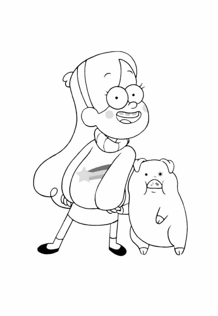 Desenho para Colorir de Gravity Falls