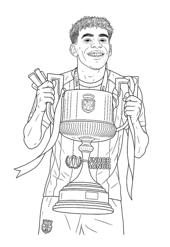 Lamine Yamal para pintar