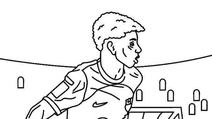 Desenhos de Lamine Yamal para pintar e imprimir