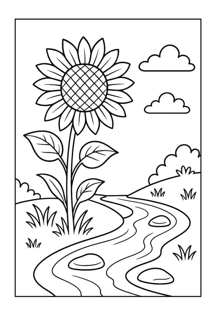 Desenho de Girassol