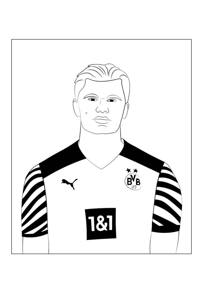 Haaland para pintar