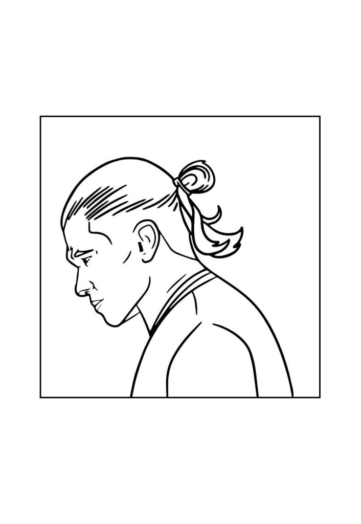 Desenho de Haaland para colorir