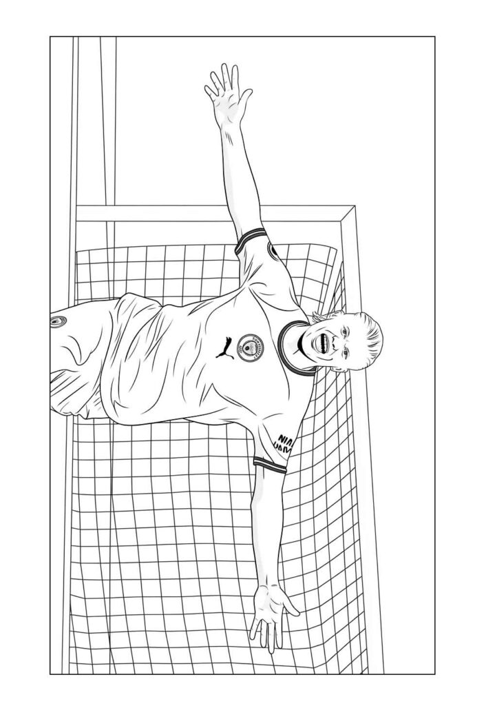 Desenho de Haaland para imprimir