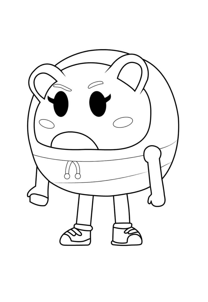 Desenho de Toca Life para pintar