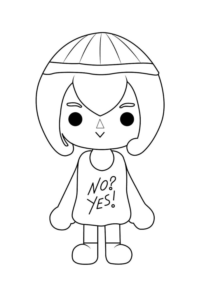 Desenho de Toca Life World para colorir