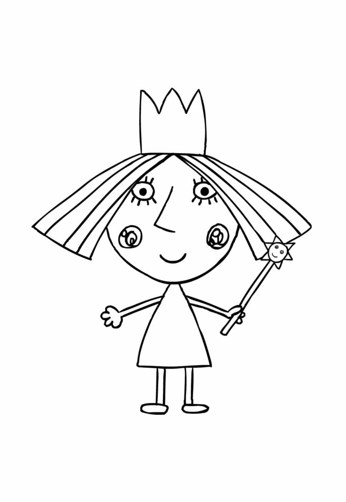 Desenho do Pequeno Reino de Ben e Holy para colorir