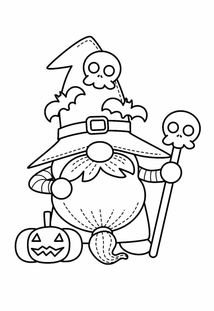 Desenho de Gnomos para pintar