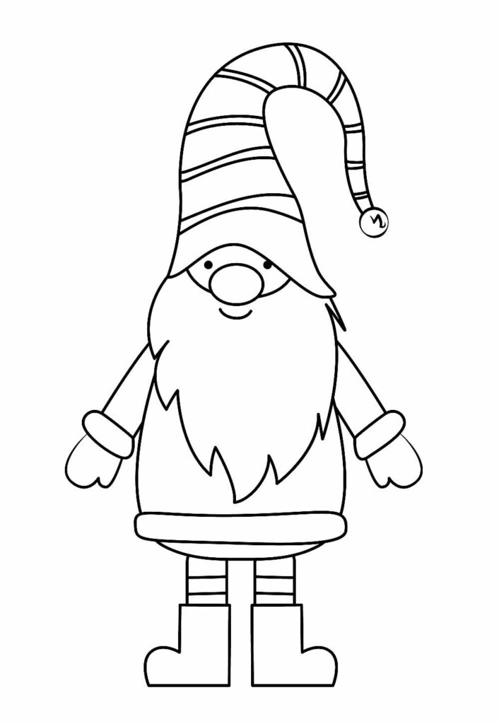 Desenho de Gnomos para colorir