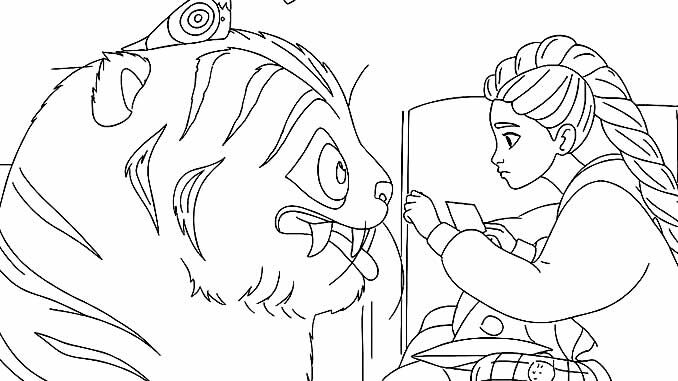 Desenhos do Tigre Derpy para imprimir