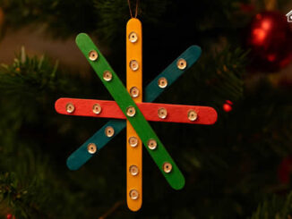 Enfeite com Palitos de Picolé