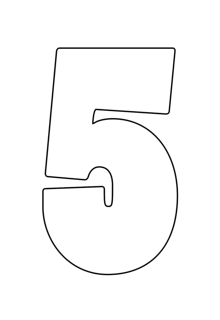 Molde do Número 5