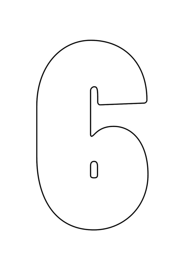 Molde do Número 6