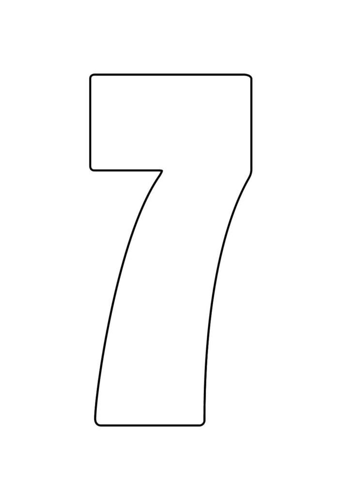 Molde do Número 7