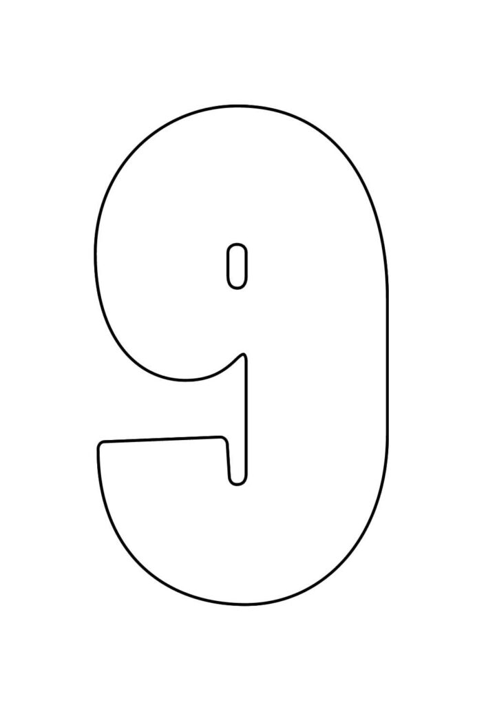 Molde do Número 9