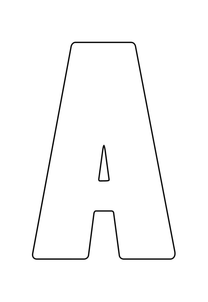Molde da Letra A