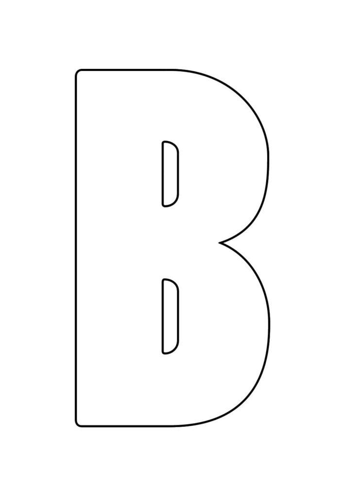Molde da Letra B