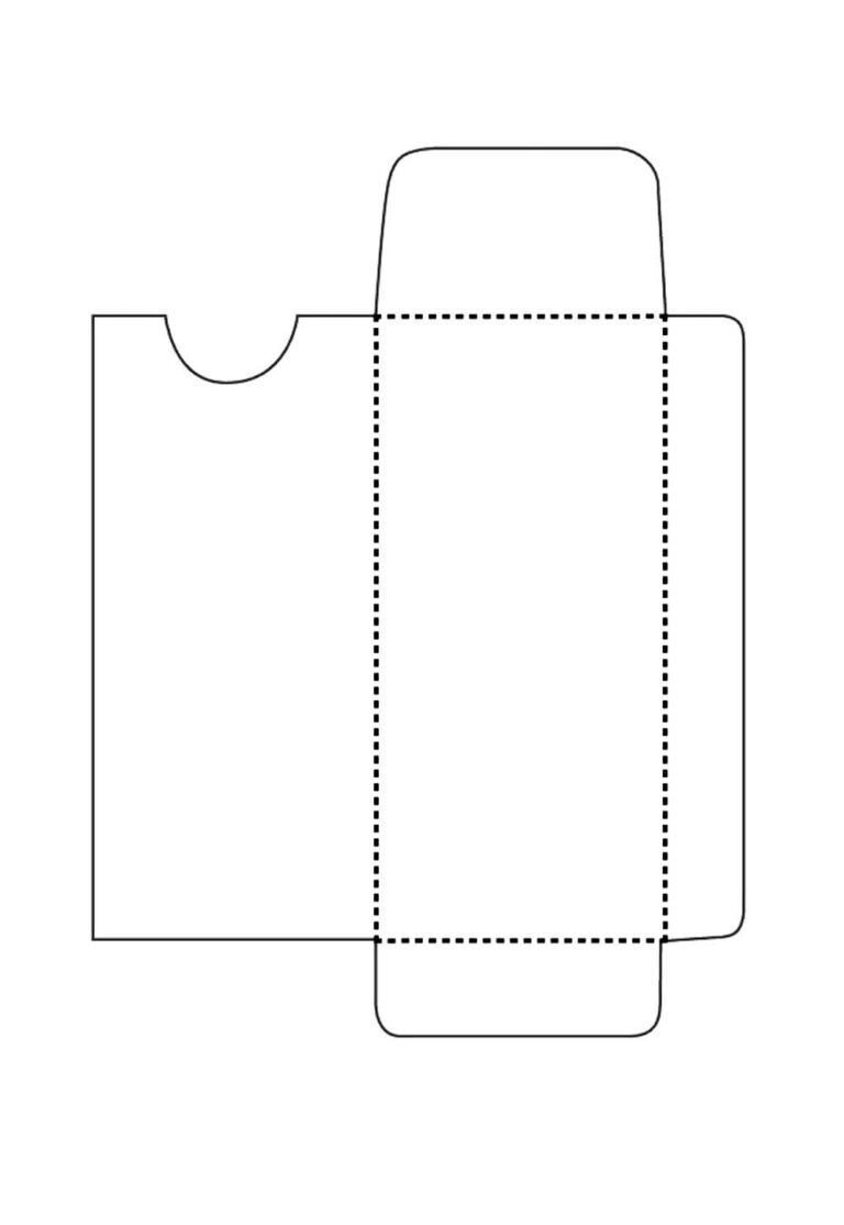 Molde de Caixa Envelope para Imprimir - Dicas Práticas