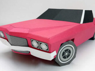 Moldes de Carro de Papel para Imprimir