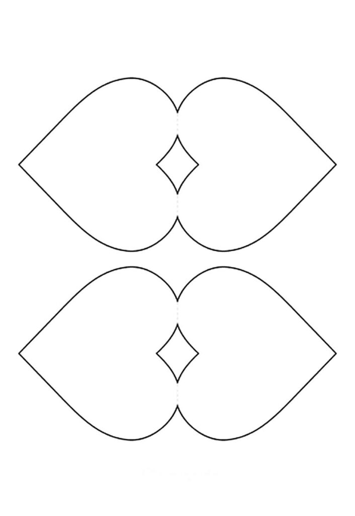 Plantilla de Corazónes