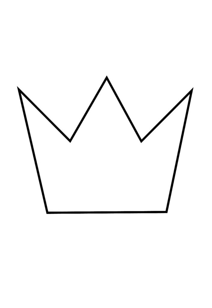 Molde de Coroa para Imprimir