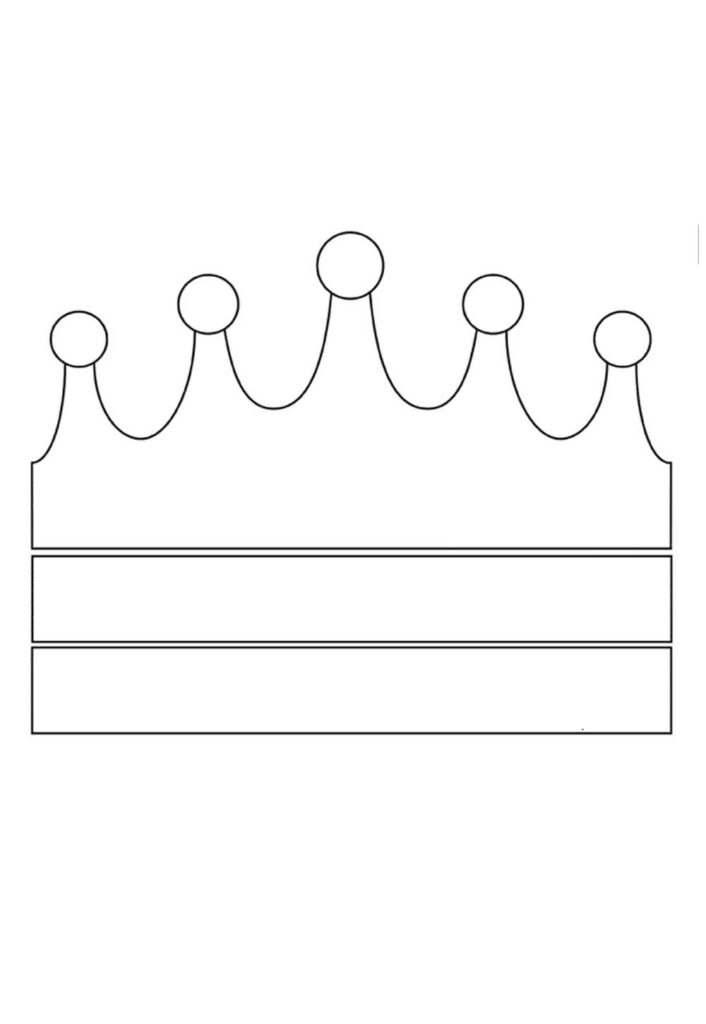 Molde de Coroa para Imprimir