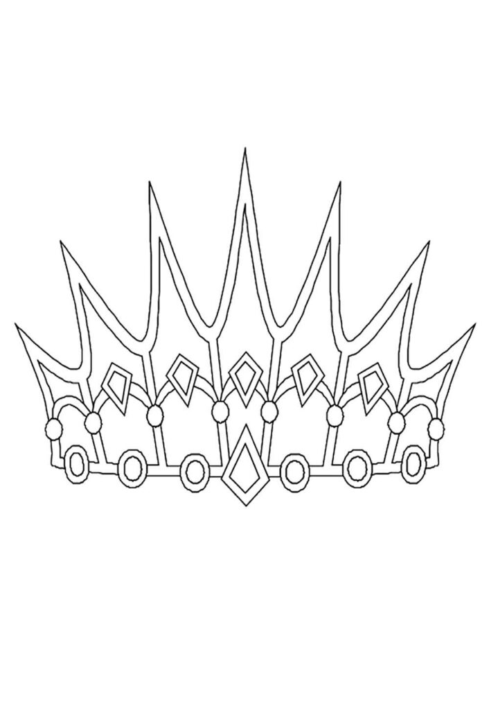 Molde para Imprimir de Coroa