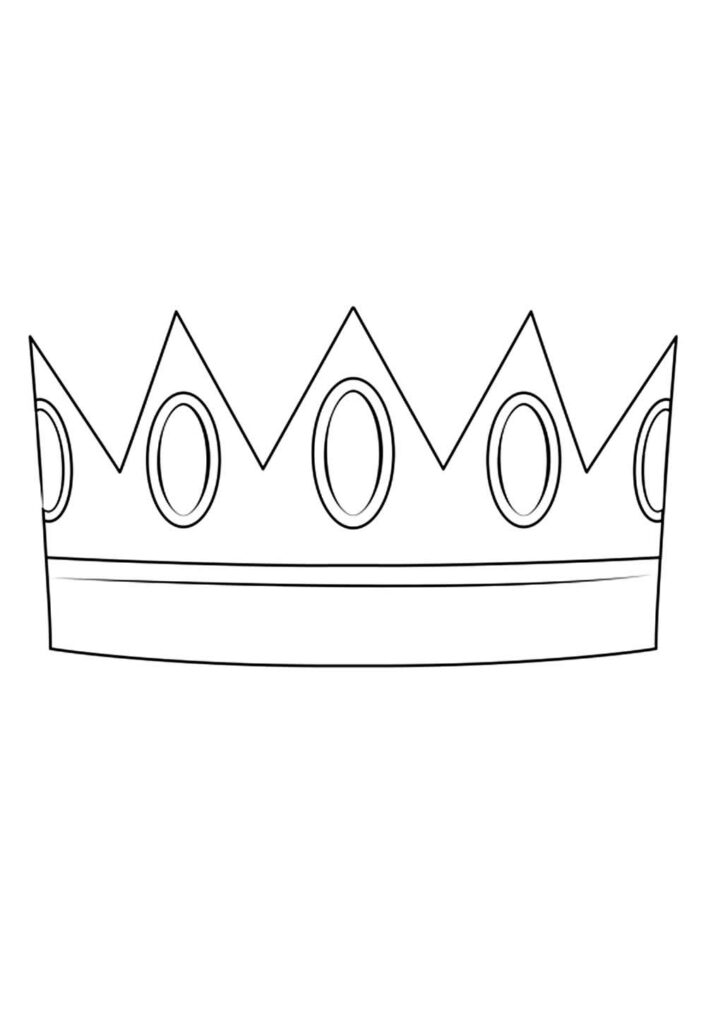 Molde de Coroa para Imprimir