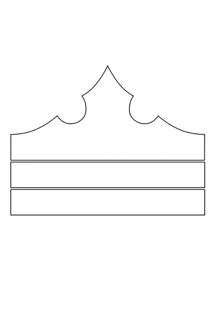 Molde de Coroa para Imprimir