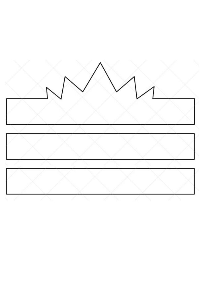 Molde de Coroa para Imprimir