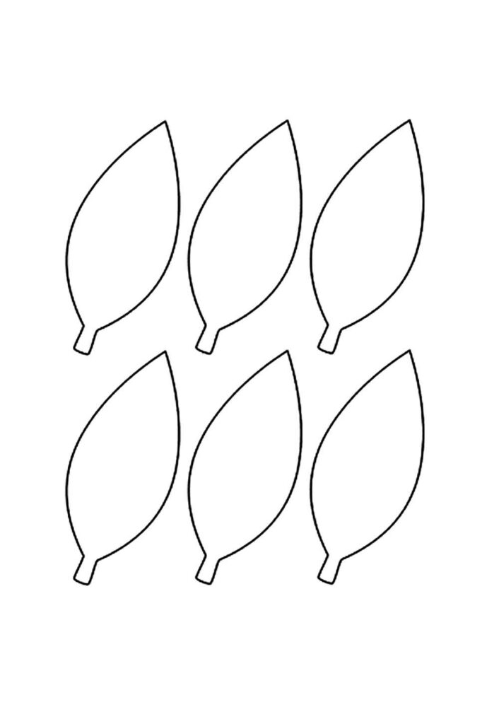 Moldes de Folhas de Girassol