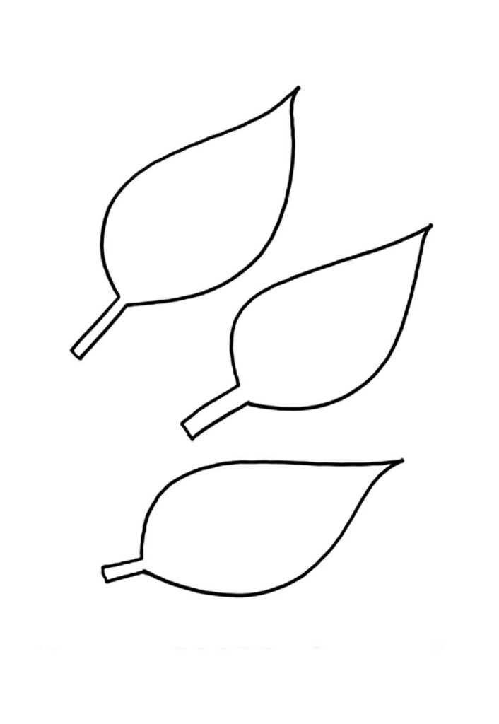 Moldes de Folhas de Girassol