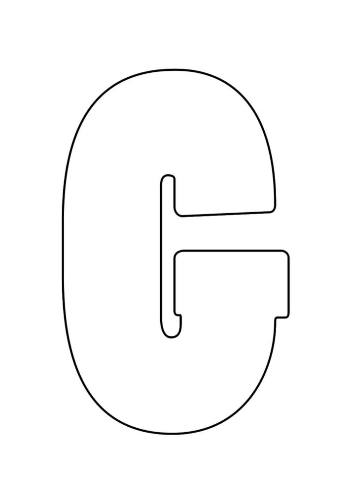 Molde da Letra G