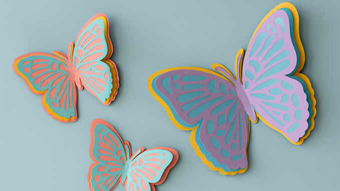 Moldes de Mariposa para Imprimir