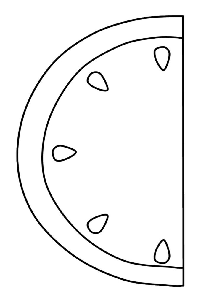 Molde de Melancia para Imprimir