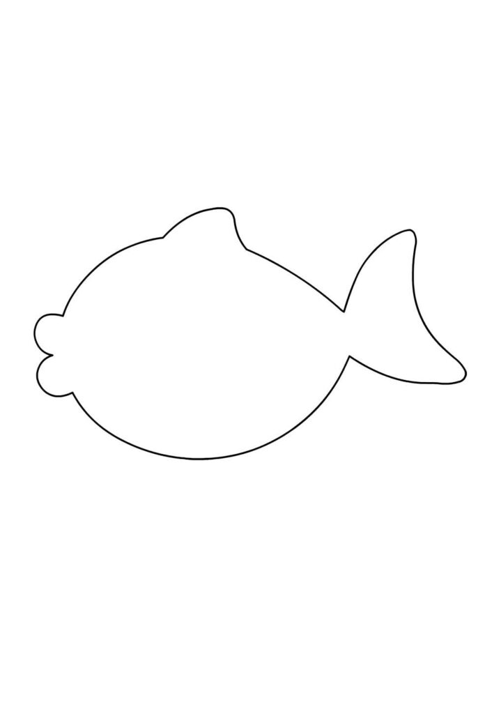 Molde de Peixinho para Imprimir