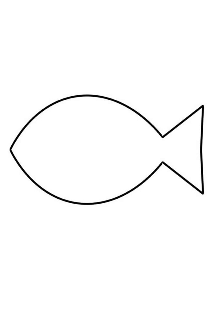 Molde de Peixinho para Imprimir