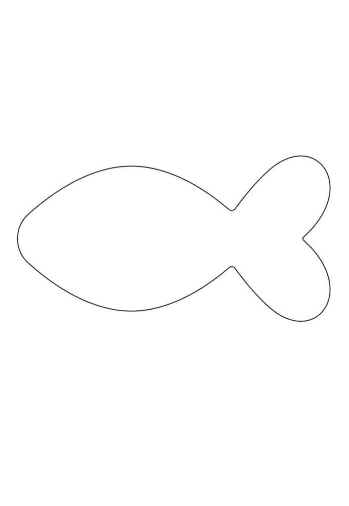 Molde de Peixinho para Imprimir